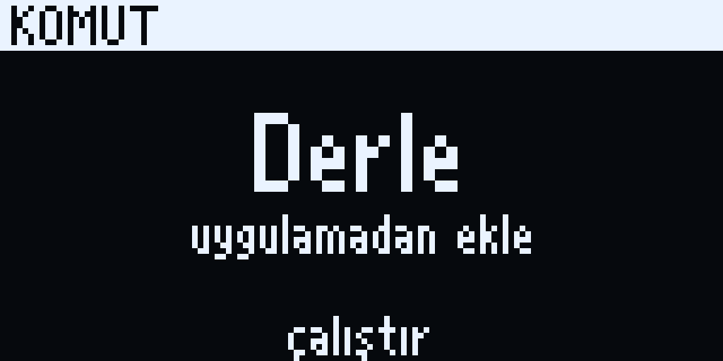 Her tuşun kendi menüsü. · 8/10