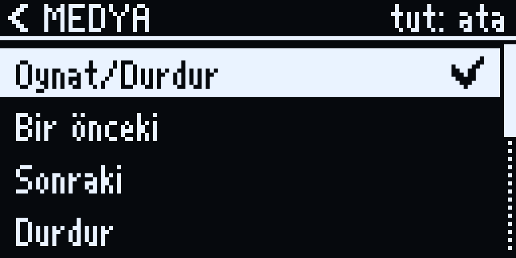 Her tuşun kendi menüsü. · 6/10